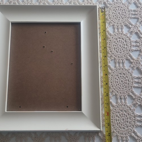 White Painted Wood Picture Frame 11x13" for 8x10 Picture - Picture 8 of 9