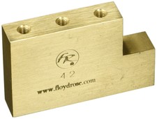 Fat Brass Block Guitar Bridge (froftbl42)