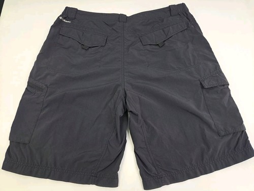 Columbia Cargo Shorts Mens 40/12 Black Omni-Shade Sun Protection #5881 - Picture 2 of 7