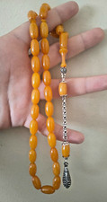 german amber  bakelite Islamic Prayer 33 Beads Rosary Tasbeh  ottoman style