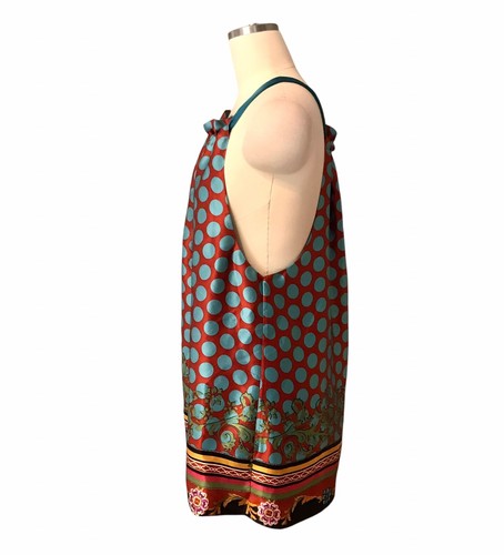 VTG Y2K Hale Bob Silk Halter Top Tank Festival Fairy Satin Polka Dot Women’s L - Picture 5 of 10