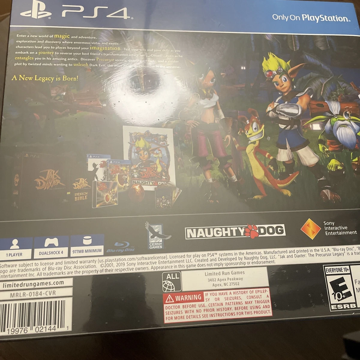 JAK AND DAXTER THE PRECURSOR LEGACY COLLECTORS EDITION ps4