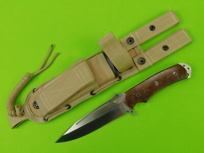 US Custom Made Handmade Woodz Fighting Knife w/ Sheath