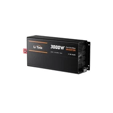 LiTime 3000W Pure Sine Wave Inverter 12V DC to 120V AC Converter with Remote ...