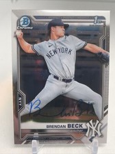 2021 Bowman Draft Chrome Brendan Beck 1st Bowman  #BDC-118 Signed