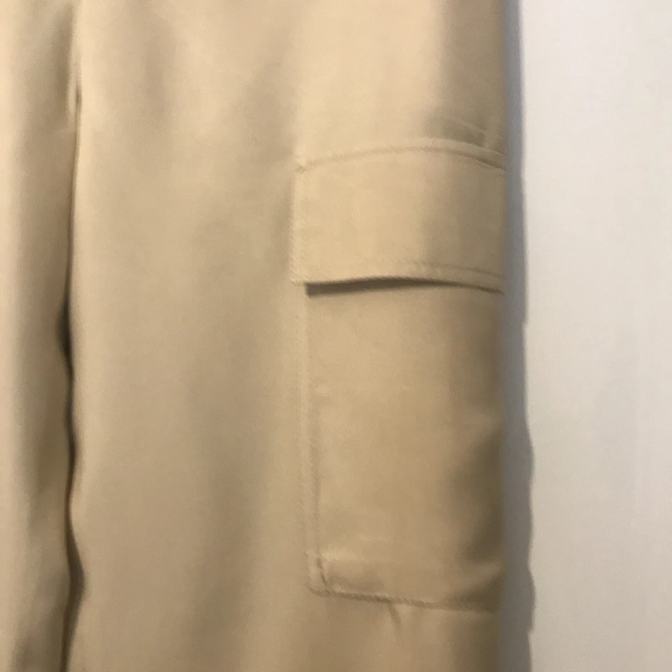 Pantalón Blumarine Beige Seda Bolsillo En Los Laterales Talla: It 46, Uk14 Foto 4 de 4
