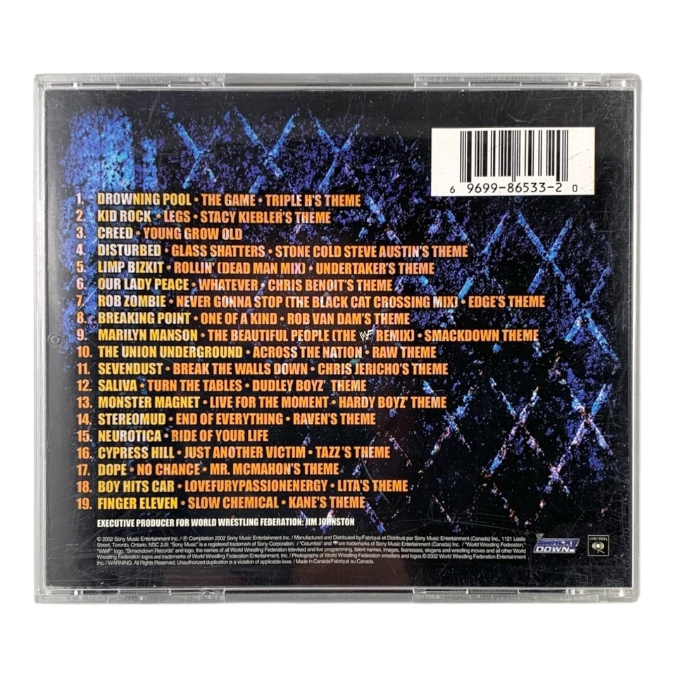 WWF Forceable Entry (CD, 2002) Wrestling Theme Compilation Metal Rock MINT DISC! - Изображение 3 из 4