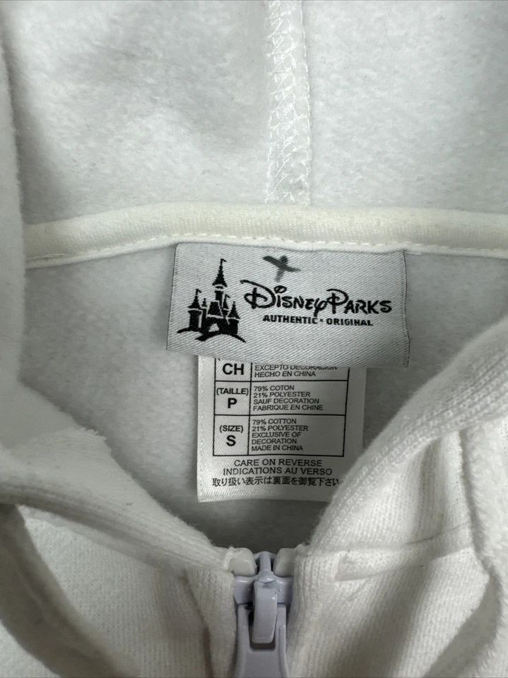 Sudadera con Capucha Walt Disney World Castillo Dorado Bordada Cremallera Pequeña Juvenil Foto 3 de 4