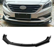 FIT FOR 2015-2017 HYUNDAI SONATA GLOSS BLACK FRONT BUMPER LIP SPLITTER BODY KIT