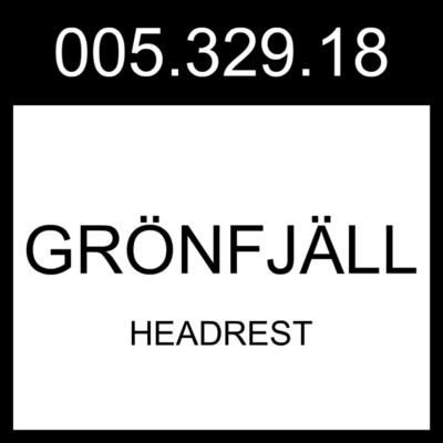 IKEA GRONFJALL GRÖNFJÄLL Headrest Letafors Gray-green/white