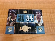 2002 Inspirations Dual GU Jerseys Ray Allen Reggie Evans Rookie RC HOF /1500 $$$