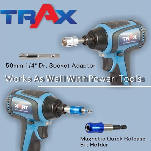 TRAX ARX-91434 44Pc 1/4″ Drive Bit & Socket Set – Chrome-Vanadium Steel – Taiwan - Picture 12 of 12