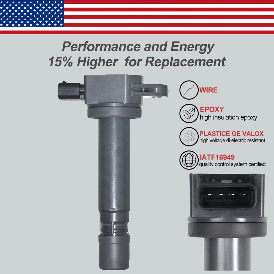 Set of 8 Upgrade Ignition Coils OEM for 2005-11 Volvo S80 XC90 4.4L C1722 UF574 - image 4 of 4