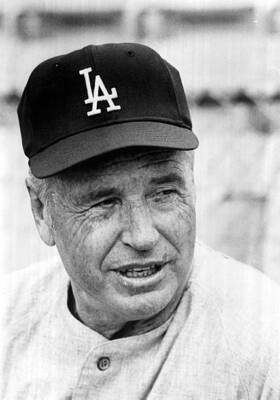 Manager Walter ''Smokey'' Alston of the Los Angeles Dodgers circa 19- Old Photo 2