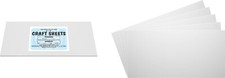 White Flex Plasticard Polystyrene Craft Sheets - 6"x12" - .040" thick - 5 Pack