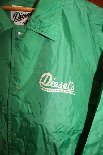 Vintage 1980's-1990's Diesel's Outboard tuning Green Wind jacket - XL - Picture 2 of 10