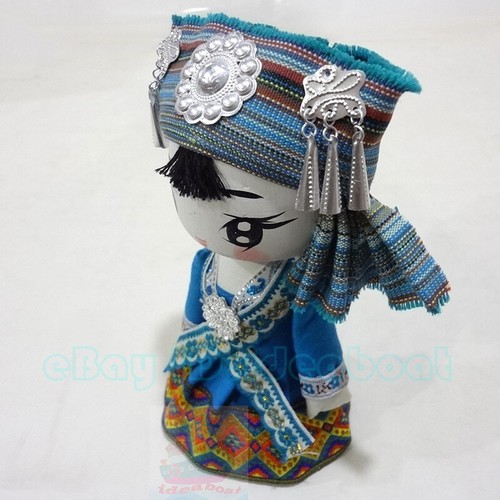 (19~21cm tall) Q-Doll Headwear Beauty Girl Figurine Doll Chinese Ethnic Minority - Picture 55 of 133