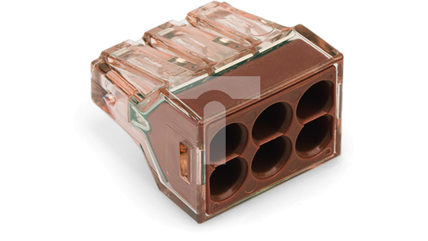 Quick connector 6x 1.5-4mm2 transparent brown 773-606 /50pcs/ /T2UK