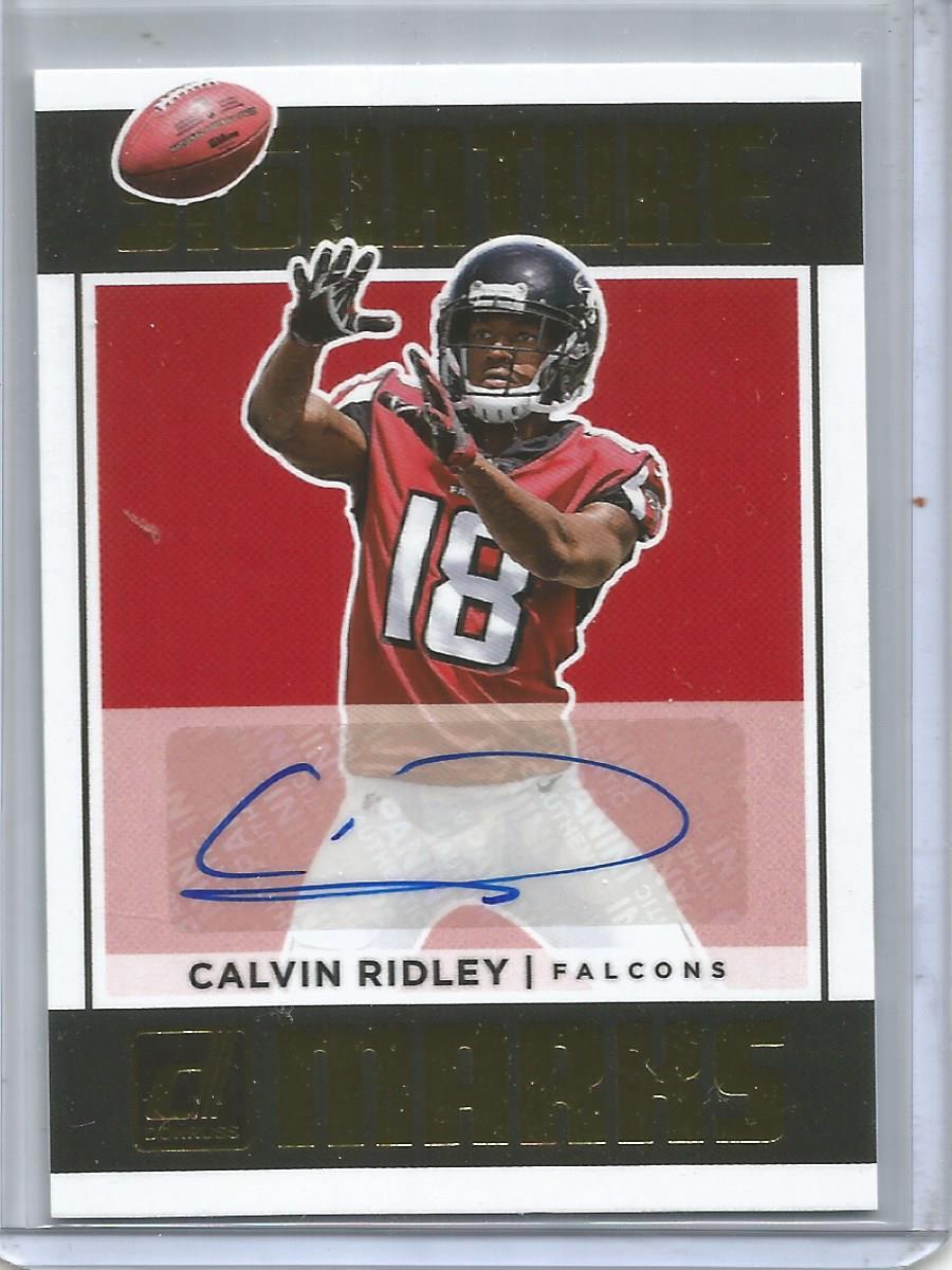 Calvin Ridley 2018 Donruss Signature Marks Autograph