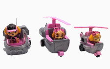 Lot of 3 Spin Master Paw Patrol Skye with Helicopters  Rescue Jet Air Vehicles