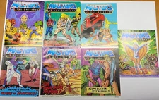 ✨ 7 Vintage HE-MAN MOTU Lot MINI Comics 1980s Good Condition