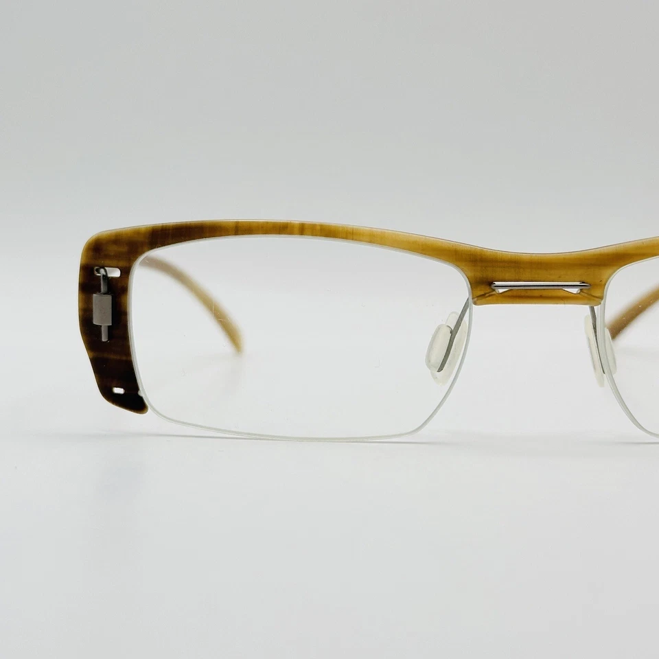 Markus T очки мужчин женщин квадратный коричневый рог буйвола рога Mod. H 00617 новый - Изображение 2 из 4