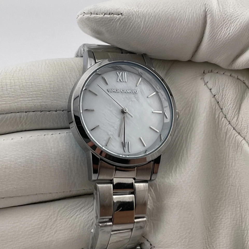 Vince Camuto Watch Womens 32mm Case Pearl Look Dial Quartz Three Hands - Image 4 of 4