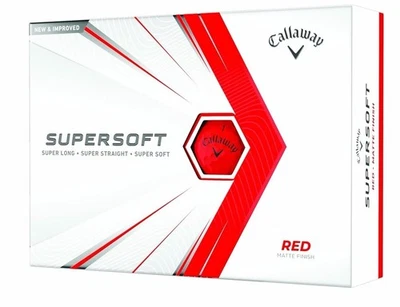CALLAWAY SUPERSOFT ROT MATT GOLFBÄLLE 2023 1 DUTZEND !!!!