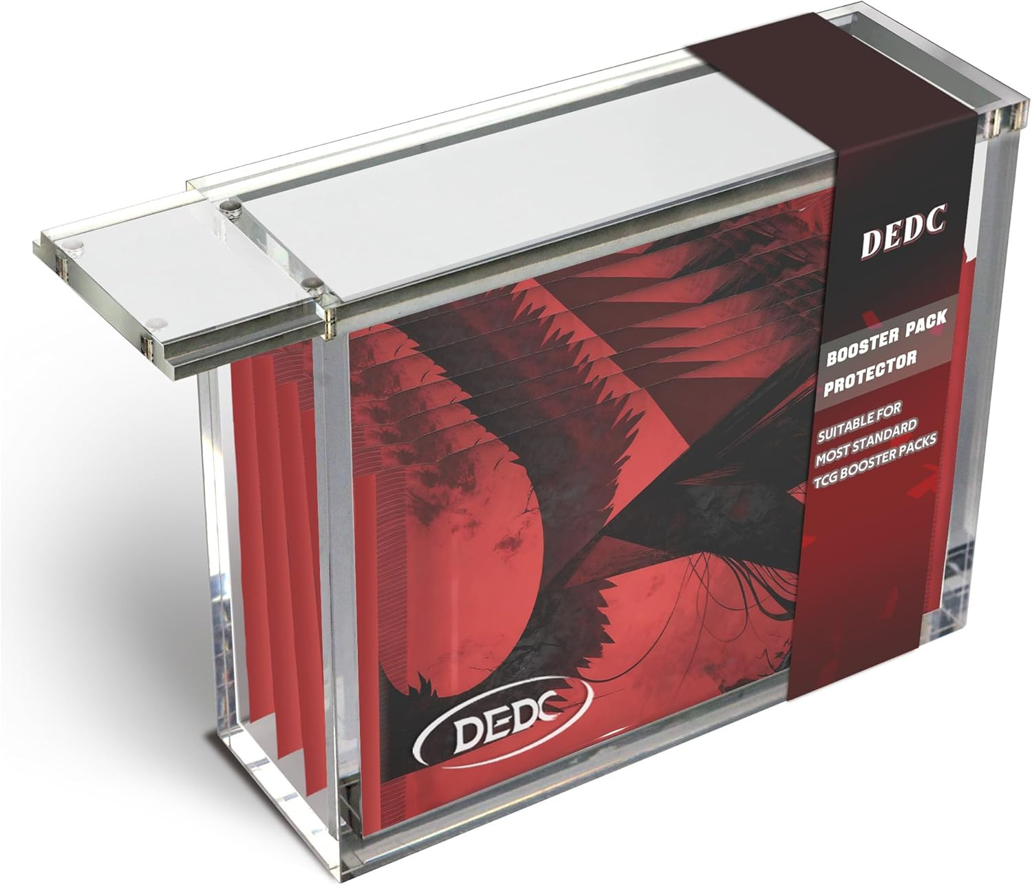 Booster Pack Protector Uv Magnetic Bundle Case Display Holder Acrylic Shadow Box