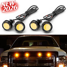 Yellow/Amber LED Eagle Eye Light 12V Daytime Running DRL Backup Car Rock