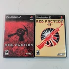 Red Faction 1 & 2 (Playstation 2, 2001 & 2002) PS2 Game Bundle - w/ Manuals