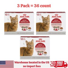 Royal Canin Adult Instinctive Thin Slices in Gravy Wet Cat Food, 3 oz can,36ct