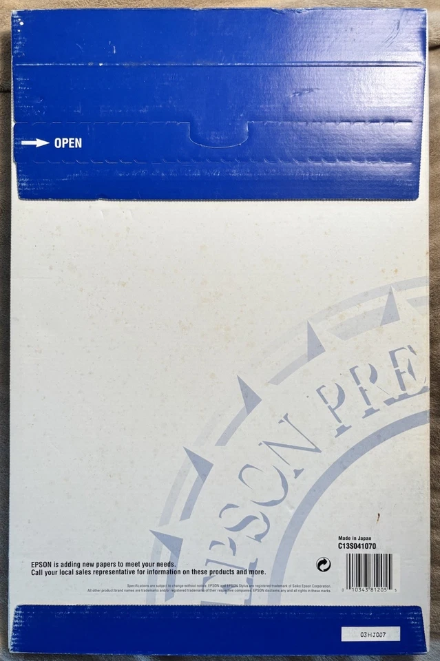 Epson Photo Quality Ink Jet Paper 11.0” X 17.0” 100 Sheets Brand New - Image 2 of 2