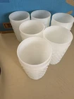 Vintage Anchor Hocking Milk Glass White Hobnail Tumblers 8 oz (Set Of 6)