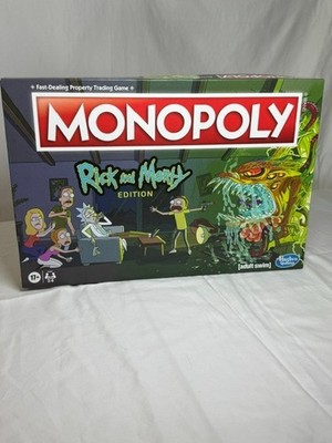 Monopoly - Rick And Morty Limited Edition - 2016 Hasbro Adult Swim Complete