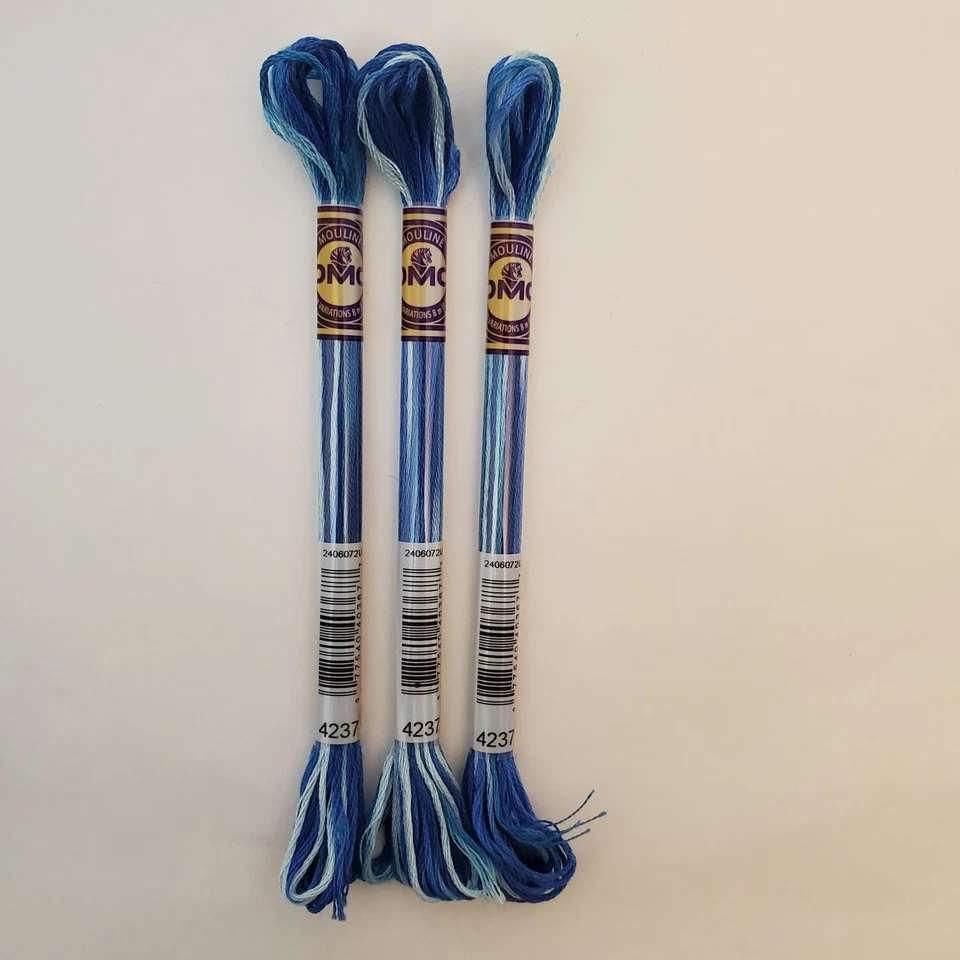 DMC Floss Variegated 16 Skeins 6 Strand Embroidery Mouline Thread Cross Stitch - Image 2 of 4