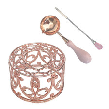 Metal Wax Seal Warmer Kit with Spoon and Stirring Stick, for Wedding Wax Envelop
