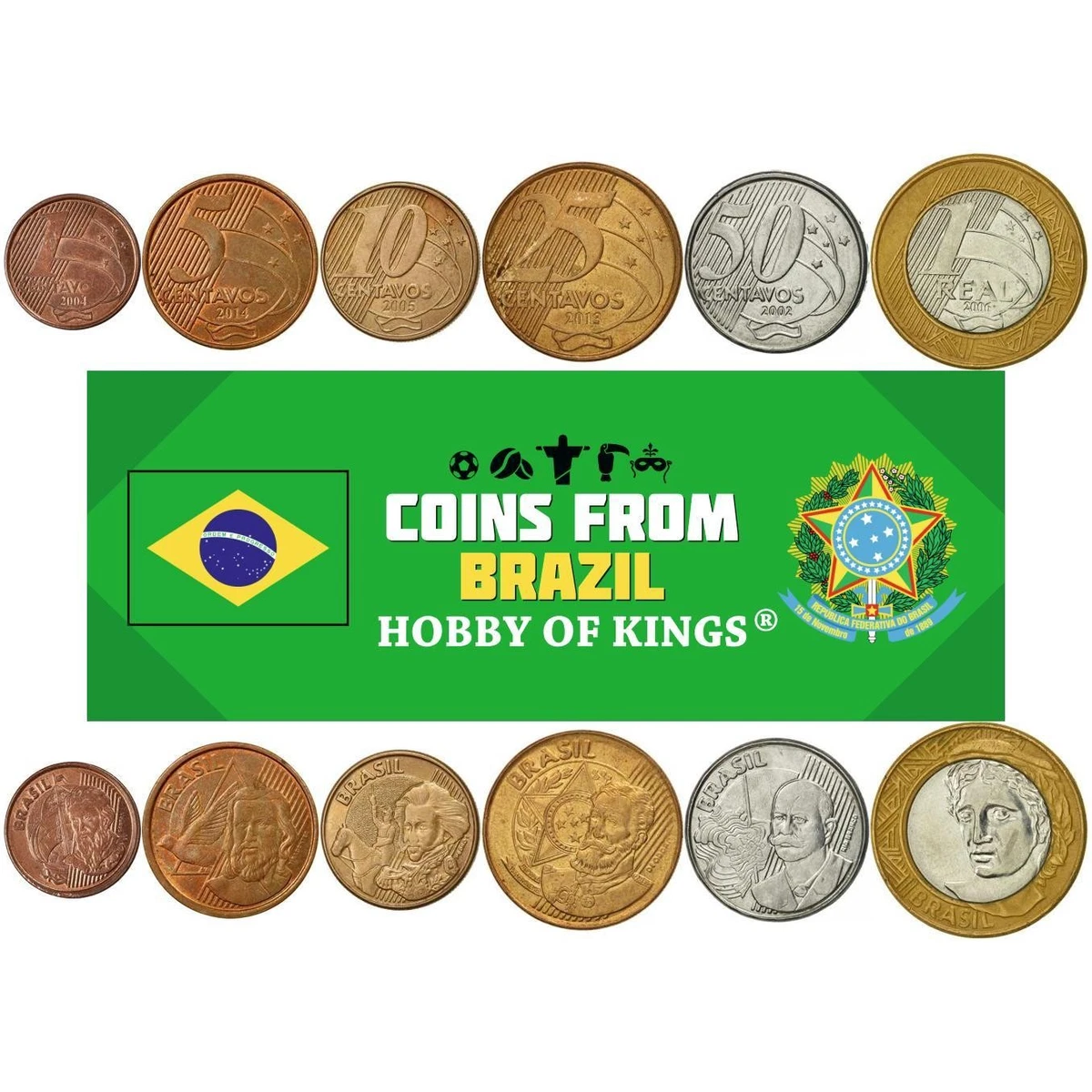 1998 Brazilian Coins for sale | eBay