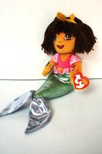 TY Dora The Explorer Little Mermaid Plush NM Beanie Babies Tags 2007