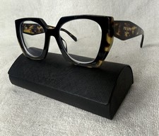 Prada PR15WS Women  s Cat Eye Sunglasses Tortoise Oversized Frames Only w/Box