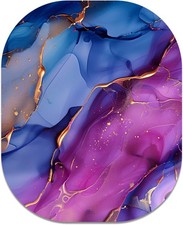 Small Mouse Pad, 6 x 7 Inch, Oval Mini Mouse Pad with Non-Slip Rubber Base for
