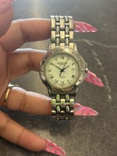 RAYMOND WEIL GENEVE 5560 TANGO QUARTZ STAINLESS STEEL WATCH W/ DATE