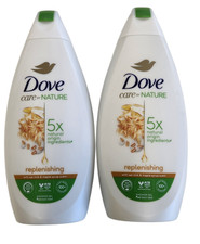 Dove Body Wash Shower Gel Care By Nature Replenishing 400ml -13.53 fl oz - 2 PK 1.06 per gallon
