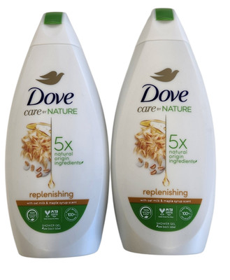 Dove Body Wash Shower Gel Care By Nature Replenishing 400ml -13.53 fl oz - 2 PK