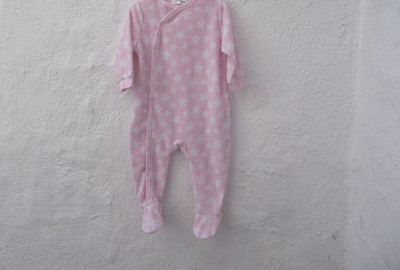 Fleece Schlafanzug Schlafstrampler Grösse  80/86  Ergee