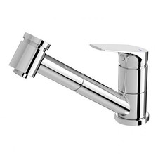 Pull Out Kitchen Sink Mixer 6 Star Swivel Tap Chrome Phoenix Ivy 154-7101-00-1