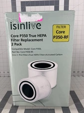 2 Pack Isinlive H13 Core Carbon P350-RF True HEPA Filter NEW