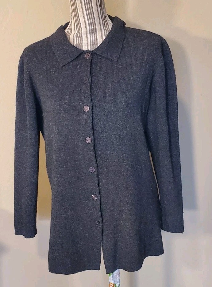 Old Navy Women's Button Down Collared Lambwool sw… - image 1