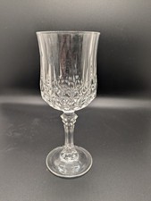 Cristal D'Arques Durand Longchamp Clear Crystal Water Goblet 6 3/8" France