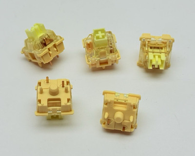 Lot Of 5,  Akko V3 Cream Yellow Pro Linear Switches